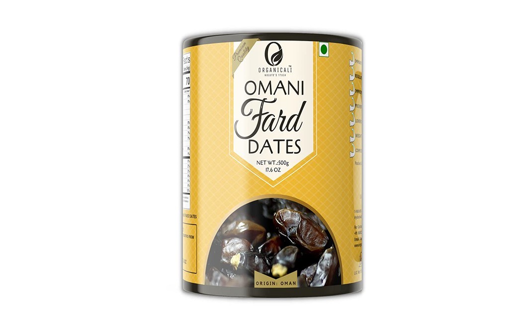 Organicali Omani Fard Dates    Tin  500 grams
